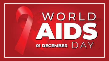 wereld AIDS dag achtergrond voor beter wereld campagne vector