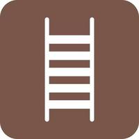 ladder glyph ronde achtergrond icoon vector