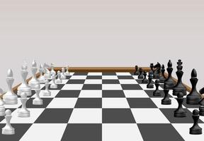 schaakbordspel concept van zakelijke ideeën vector