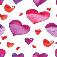 hart patroon, vector naadloos achtergrond. kan worden gebruikt voor bruiloft uitnodiging, kaart voor Valentijnsdag dag of kaart over liefde.