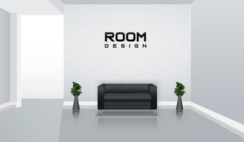 interieur kamer mock-up vector