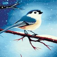 vector realistisch gedetailleerd vector illustratie winter vogelstand takken. winter ontwerp elementen kerstmis, vakantie. zittend Afdeling. winter achtergrond. boom Afdeling zonder bladeren met vliegend vogels.