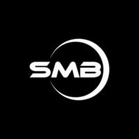 smb brief logo ontwerp in illustrator. vector logo, schoonschrift ontwerpen voor logo, poster, uitnodiging, enz.