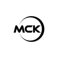 mck brief logo ontwerp in illustratie. vector logo, schoonschrift ontwerpen voor logo, poster, uitnodiging, enz.