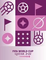 fifa wereld kop 2022 poster sjabloon vector