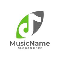 muziek- blad logo vector icoon illustratie. blad muziek- logo ontwerp sjabloon