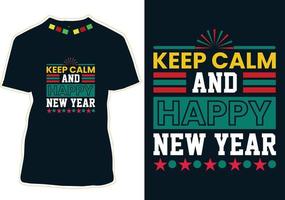 nieuw jaar citaten t-shirt ontwerp vector