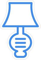 lamp pictogramstijl vector