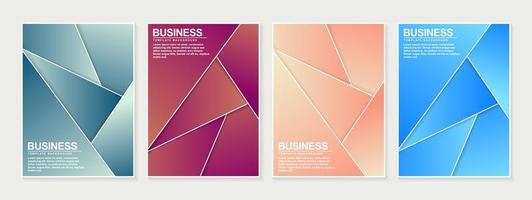 set van abstracte covers ontwerp vector