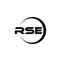 rse brief logo ontwerp in illustratie. vector logo, schoonschrift ontwerpen voor logo, poster, uitnodiging, enz.