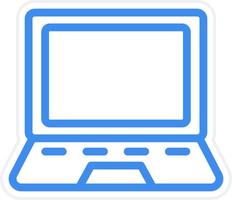 laptop pictogramstijl vector