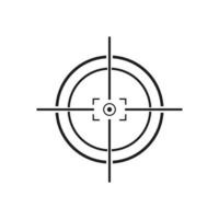 scherpschutter zicht symbool crosshair doelwit logo vector