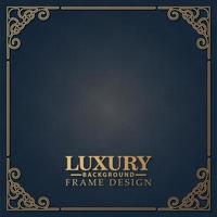 luxe decoratieve frame ontwerp achtergrond vector