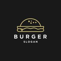 hamburger logo icoon ontwerp sjabloon vector illustratie