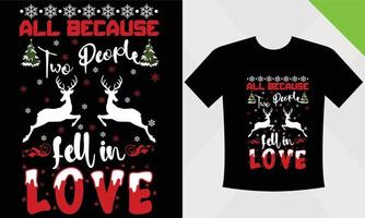 Kerstmis t-shirt ontwerp sjabloon eps het dossier voor Kerstmis vector