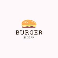 hamburger logo icoon ontwerp sjabloon vector illustratie