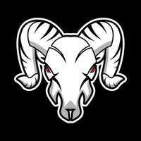 RAM hoofd logo illustratie vector