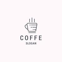 koffie logo icoon ontwerp sjabloon vector illustratie