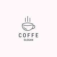 koffie logo icoon ontwerp sjabloon vector illustratie