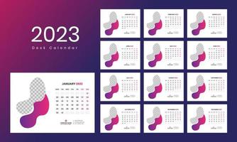 bureau kalender sjabloon 2023 vector