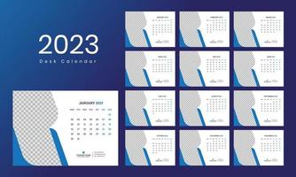 bureau kalender sjabloon 2023 vector