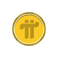 pi icoon. pi munt. pi netwerk logo. pi vector illustratie. cryptogeld symbolen, modern en gemakkelijk, de icoon voor website ontwerp, mobiel app, en ui.