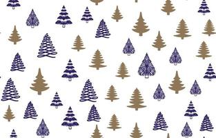 Kerstmis boom patroon, hand- getrokken illustraties. vector