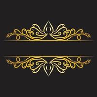 luxe wijnoogst kader PNG goud bruiloft uitnodiging clip art vector