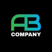 ab monogram eerste logo pro vector