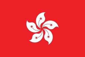 vlag van hong Kong vector illustratie