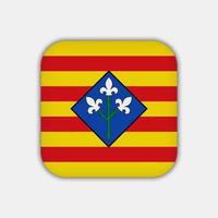 lleida vlag, provincies van Spanje. vector illustratie.