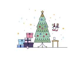 Gratis Kerstboom Vector