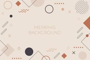 Memphis achtergrond sjabloon vector