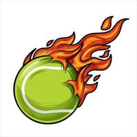 tennis Aan brand vector illustratie.