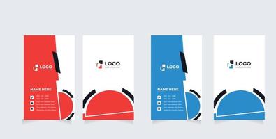 creatief en modern professioneel bedrijf kaart sjabloon. schrijfbehoeften ontwerp, vlak ontwerp vector