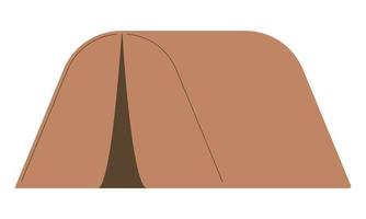 camping tent geïsoleerd Aan een wit achtergrond. uitrusting voor wandelen en hiking. vlak stijl. vector illustratie