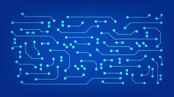 stroomkring bord met blauw verlichting achtergrond. technologie en Hoi tech grafisch ontwerp element concept vector