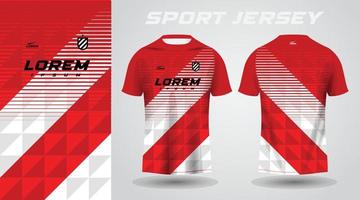 rood shirt sport jersey ontwerp vector