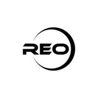 reo brief logo ontwerp in illustratie. vector logo, schoonschrift ontwerpen voor logo, poster, uitnodiging, enz.