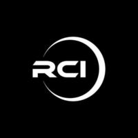 rci brief logo ontwerp in illustratie. vector logo, schoonschrift ontwerpen voor logo, poster, uitnodiging, enz.