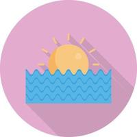 zonsondergang zee vector illustratie Aan een achtergrond.premium kwaliteit symbolen.vector pictogrammen voor concept en grafisch ontwerp.