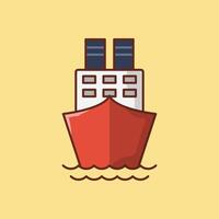 schip vectorillustratie op een background.premium kwaliteit symbolen.vector pictogrammen voor concept en grafisch ontwerp. vector