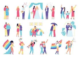 lgbt pictogramserie vector