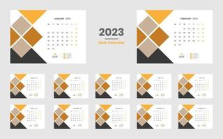 bureau kalender 2023 sjabloon vector