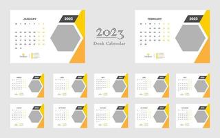 bureau kalender 2023 sjabloon vector