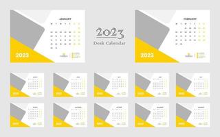 bureau kalender 2023 sjabloon vector