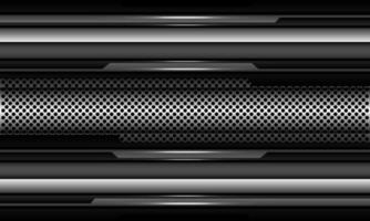 abstract zilver cirkel maas patroon banier grijs zwart cyber meetkundig ontwerp ultramodern achtergrond structuur vector
