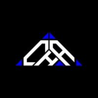 cha brief logo creatief ontwerp met vector grafisch, cha gemakkelijk en modern logo in driehoek vorm geven aan.