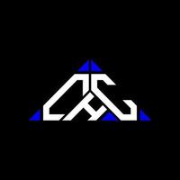 chc brief logo creatief ontwerp met vector grafisch, chc gemakkelijk en modern logo in driehoek vorm geven aan.
