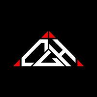 clh brief logo creatief ontwerp met vector grafisch, clh gemakkelijk en modern logo in driehoek vorm geven aan.